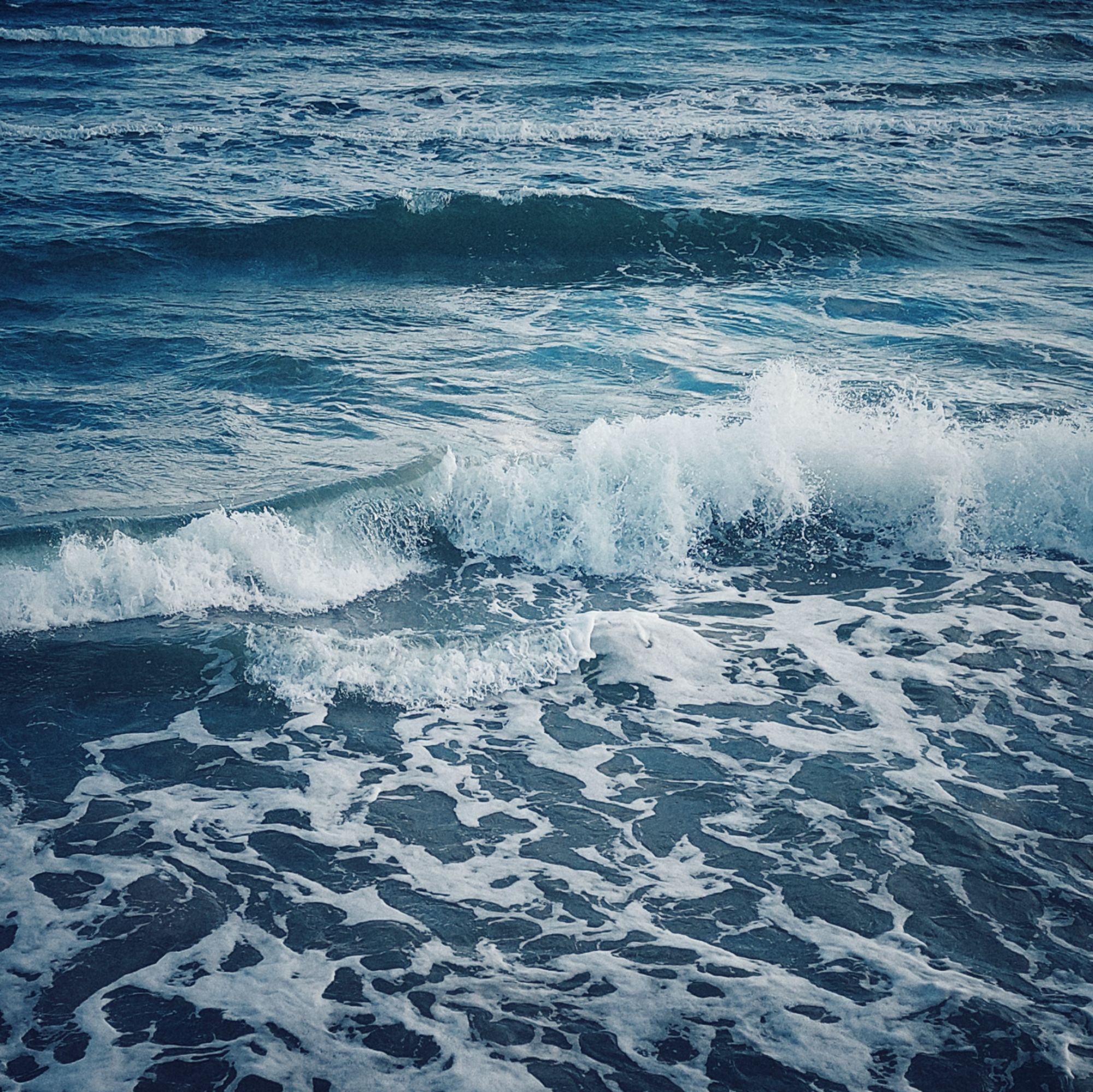 Waves of the Baltic Sea.